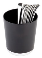 APS Tischreste- / Besteckbehälter, Ø13 cm, H:15 cm, SAN, schwarz