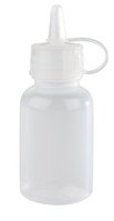 APS Quetschflasche -MINI-, 4er Set, Ø3 cm, H:8,5 cm, 0,03 Liter, Polyethylen, transparent
